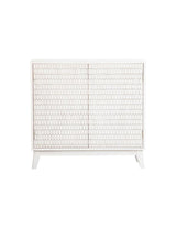 Gambon Rectangular 2-Door Accent Cabinet White