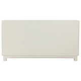 Voula Rectangular 4-Door Accent Cabinet White And Gold