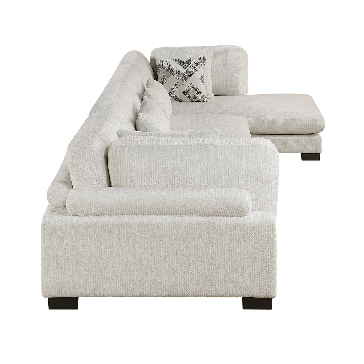 4-Piece Modular Sectional With Chaise