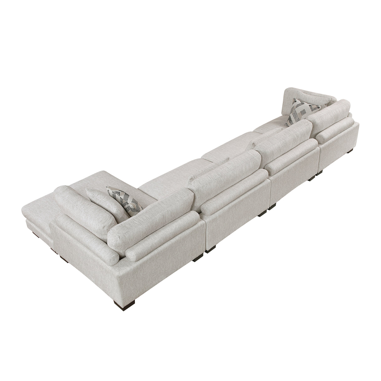 4-Piece Modular Sectional With Chaise