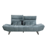 Sofa With Power Adjustable Seat Depth And Manual Headrests