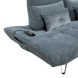 Sofa With Power Adjustable Seat Depth And Manual Headrests