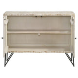 Maille 2-Door Accent Cabinet White Washed