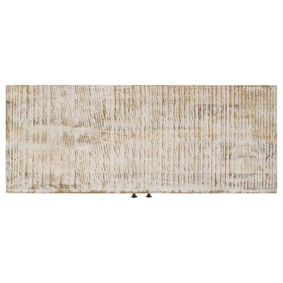 Maille 2-Door Accent Cabinet White Washed