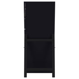 Windrose 28 x 67 Inch Tempered LED Standing Mirror Black