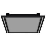 Windrose 28 x 67 Inch Tempered LED Standing Mirror Black