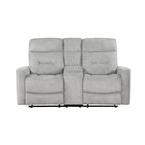 Lyndon Double Reclining Love Seat With Center Console