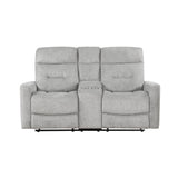 Lyndon Double Reclining Love Seat With Center Console