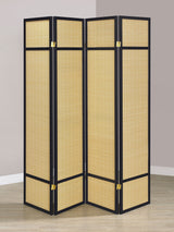 Pearce Natural 4-Panel Bamboo Room Divider Folding Screen
