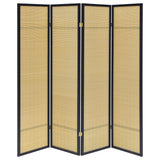 Pearce Natural 4-Panel Bamboo Room Divider Folding Screen