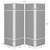 Pearce Natural 4-Panel Bamboo Room Divider Folding Screen