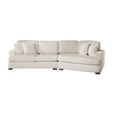 2-Piece Sectional With Right Cuddler