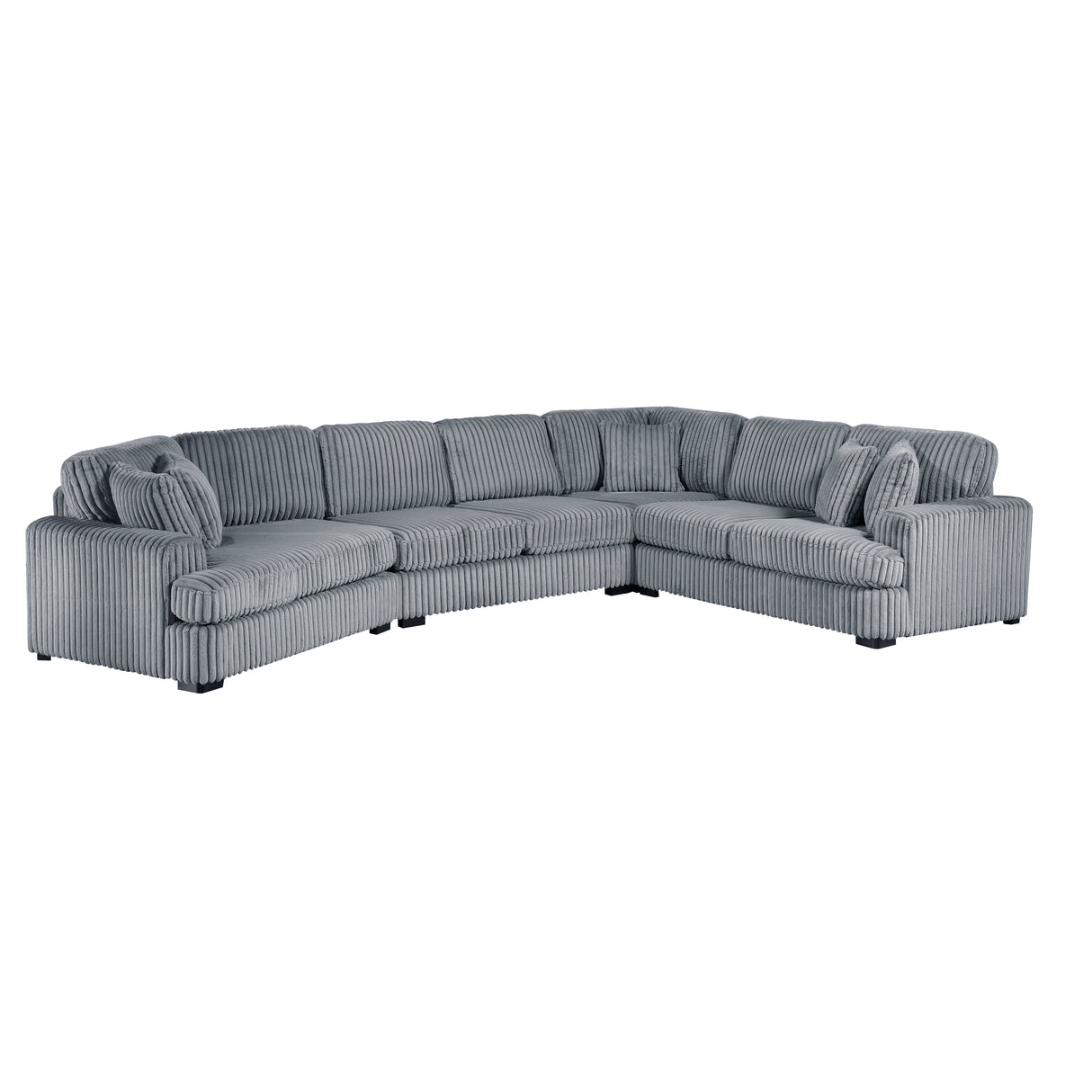 4-Piece Sectional With Left Cuddler
