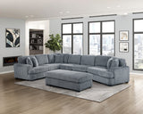 5-Piece Sectional With Right Cuddler And Ottoman