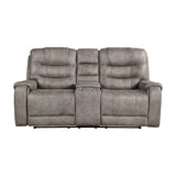 Oberon Double Reclining Love Seat With Center Console