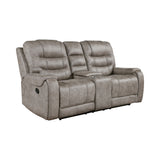 Oberon Double Reclining Love Seat With Center Console