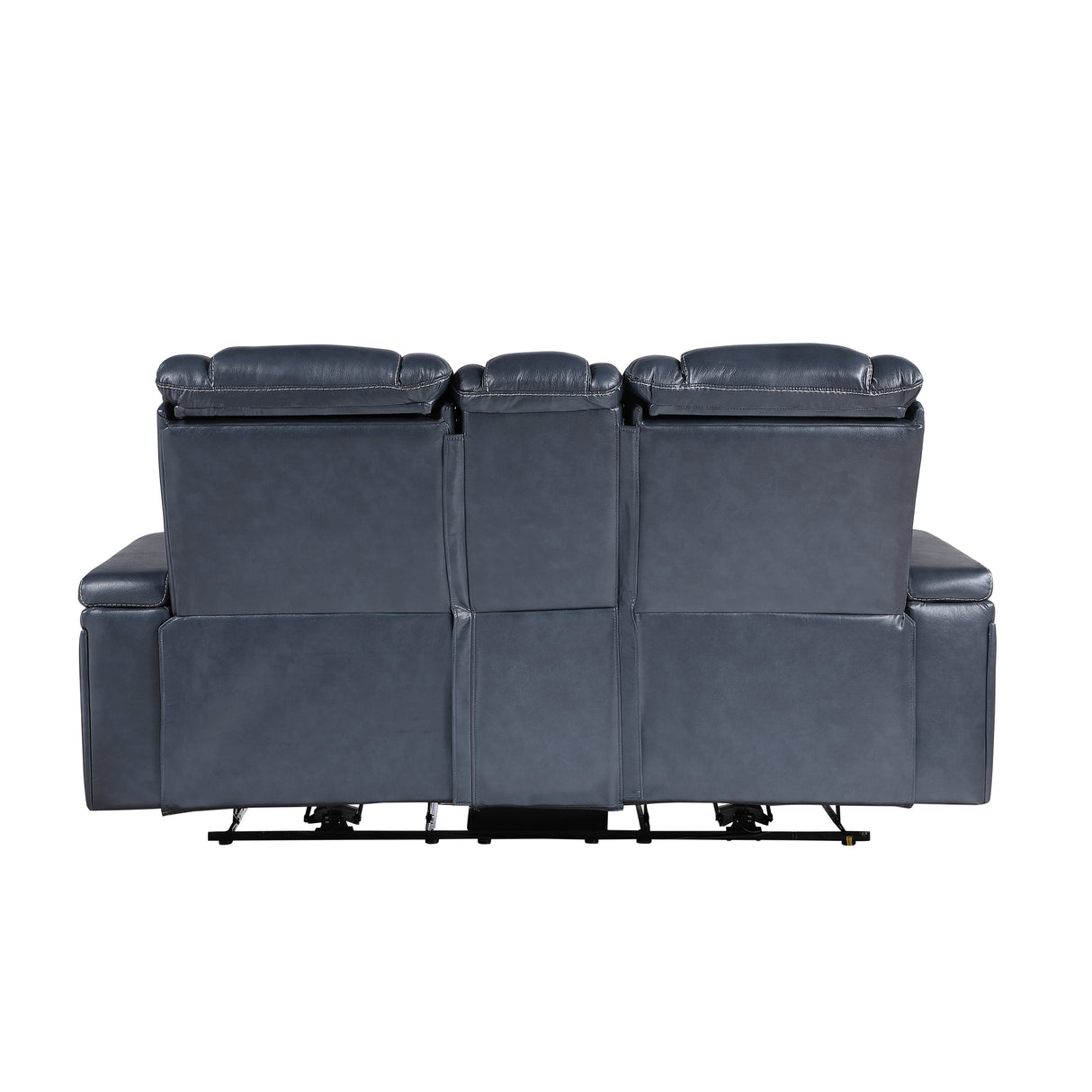 Keziah Power Double Reclining Love Seat With Center Console, Headrests And Storage Arms