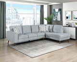 2-Piece Sectional With Right Chaise