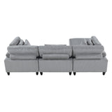4-Piece Modular Sectional With Otttoman