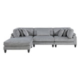 4-Piece Modular Sectional With Otttoman