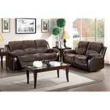 Cranley Dark Brown Double Reclining Sofa