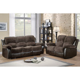 Cranley Dark Brown Double Reclining Sofa