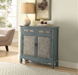Winchell Antique Blue Finish Accent Table