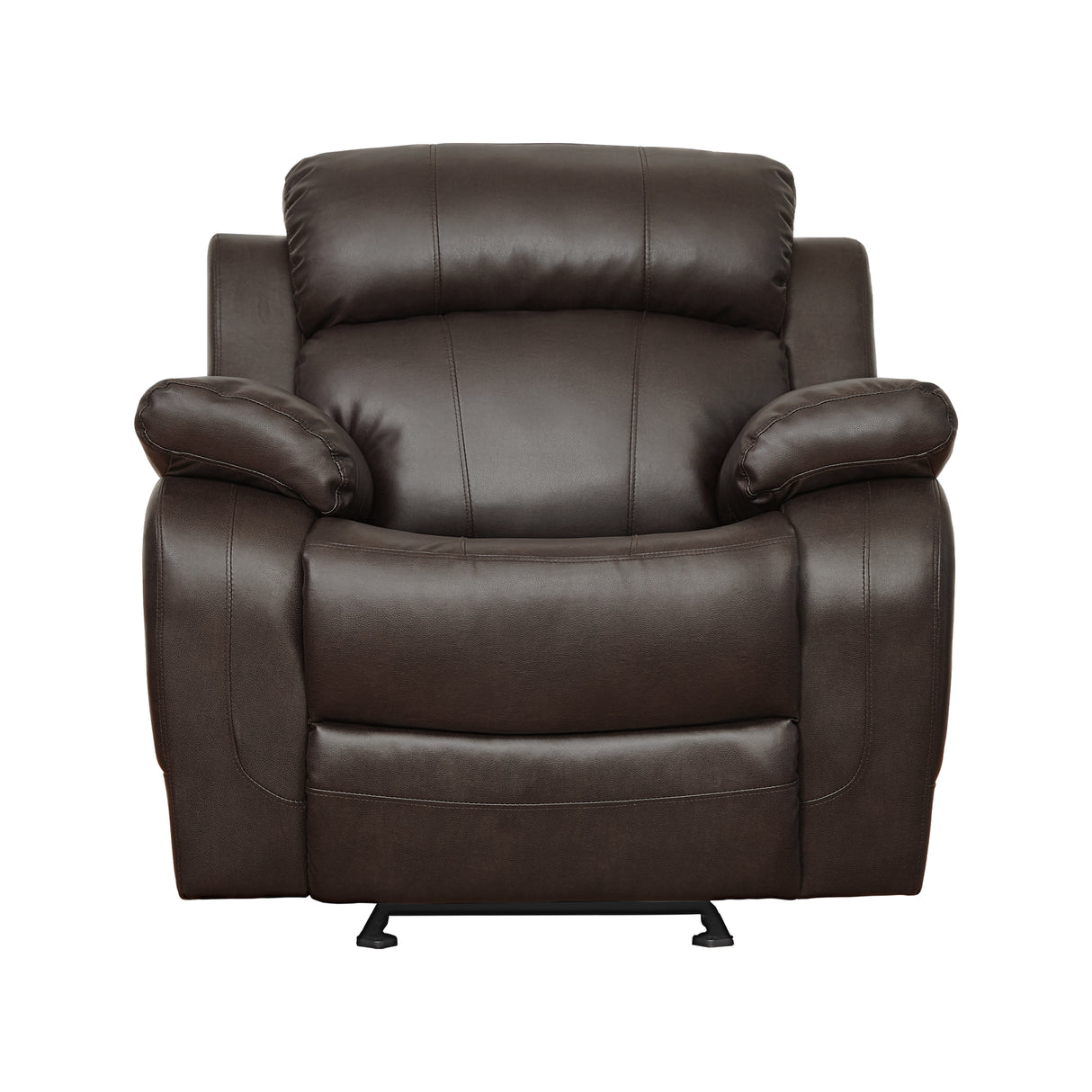 Marille Brown Bonded Leather Reclining Chair
