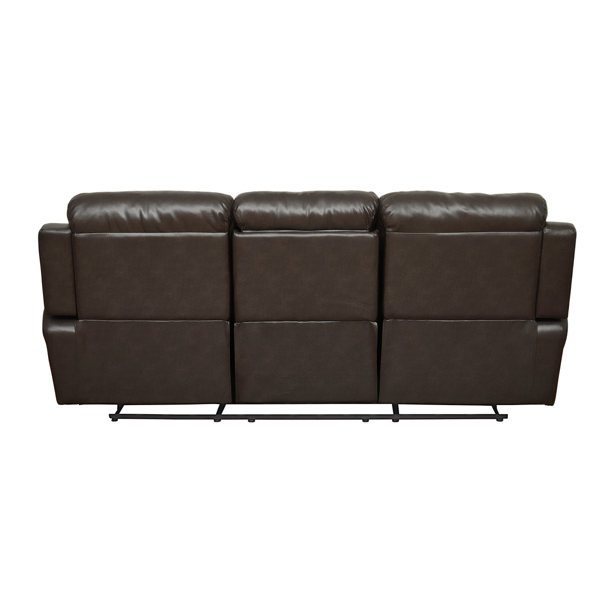 Marille Brown Bonded Leather Reclining Sofa
