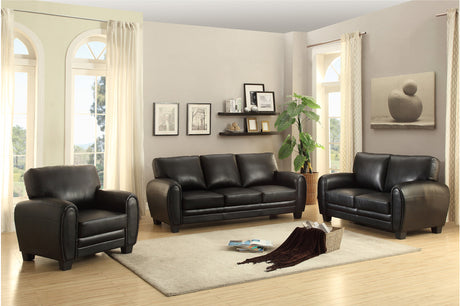Rubin Black Living Room Set