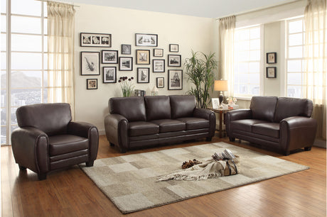 Rubin Dark Brown Living Room Set