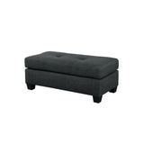 Phelps Dark Gray 2-Piece Reversible Sofa Chaise With Ottoman