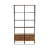 Belcroft 4-Drawer Etagere Natural Acacia And Black