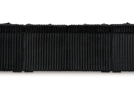 Midnight-Madness Onyx 3-Piece Double Facing Sectional With Chaise