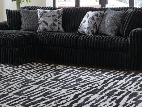 Midnight-Madness Onyx 2-Piece Left-Arm Facing Sectional Sofa With Chaise