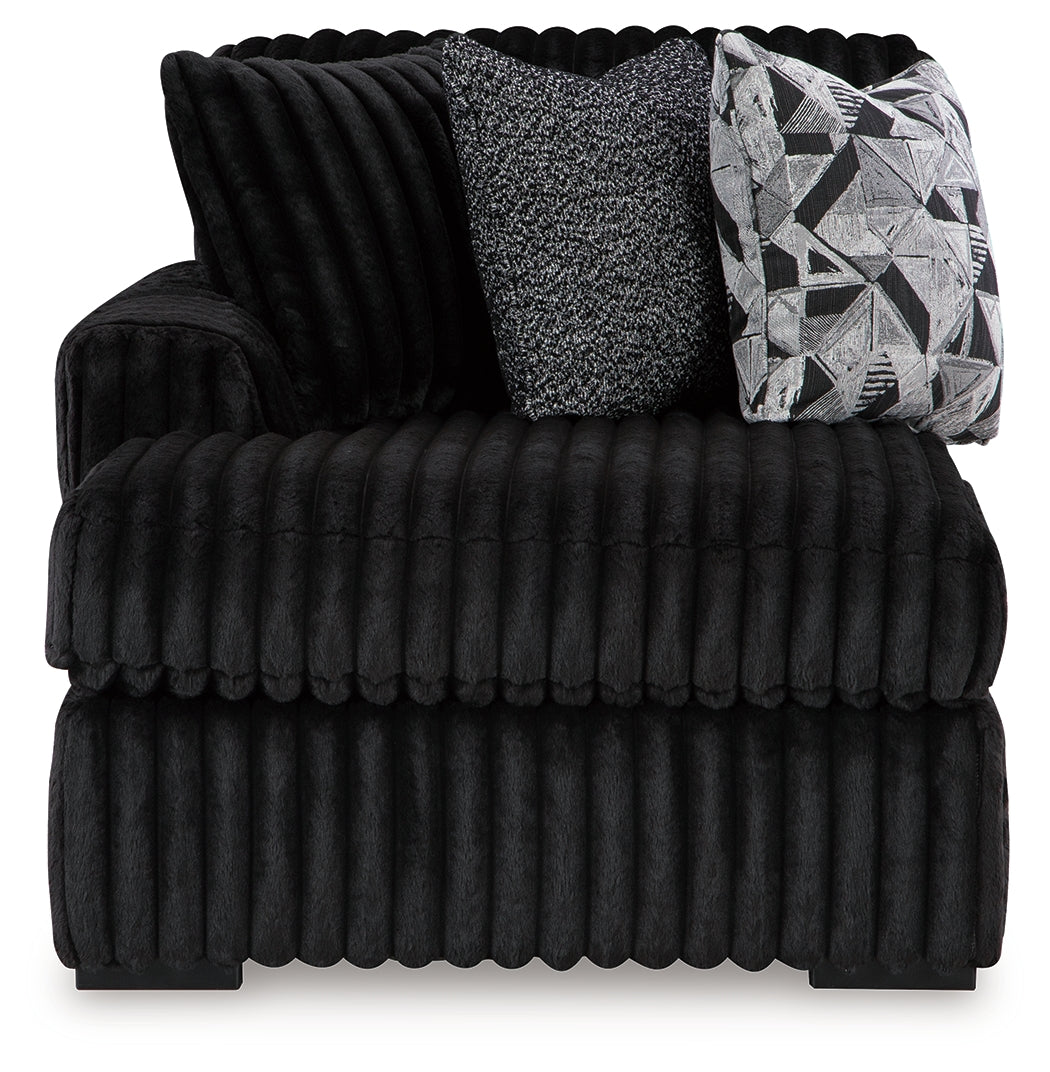 Midnight-Madness Left-Arm Facing Corner Chaise