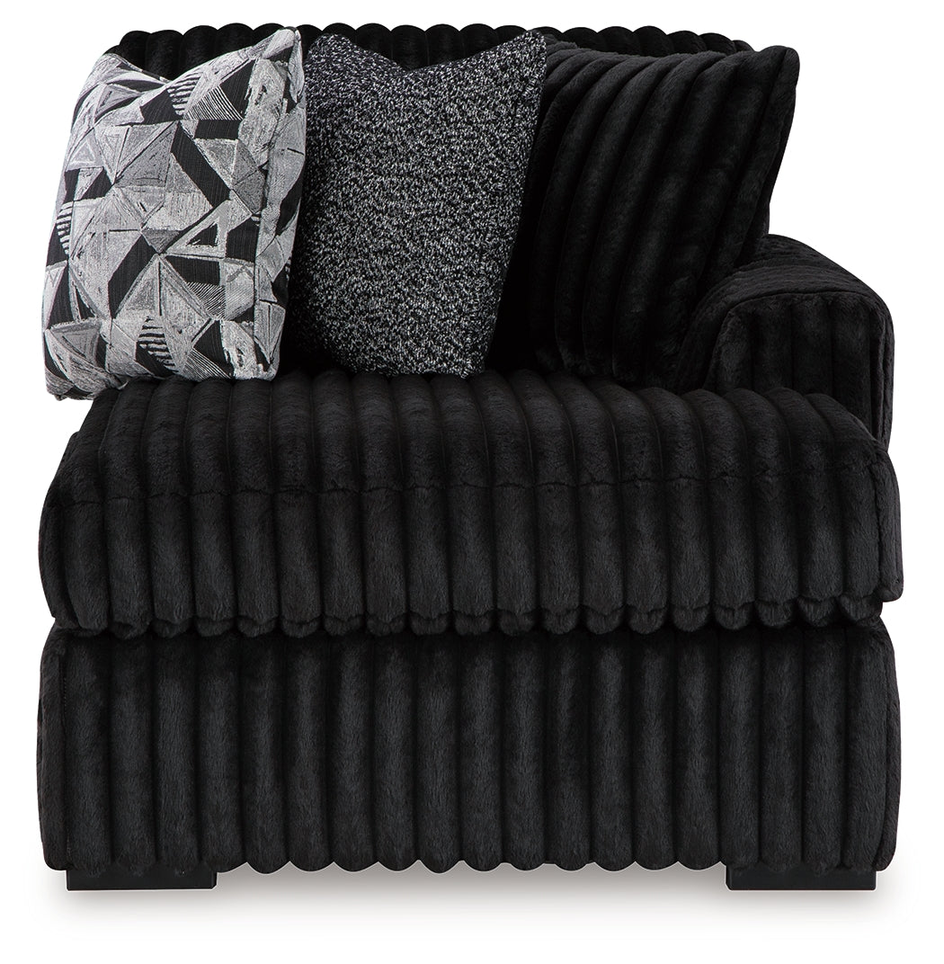 Midnight-Madness Right-Arm Facing Corner Chaise