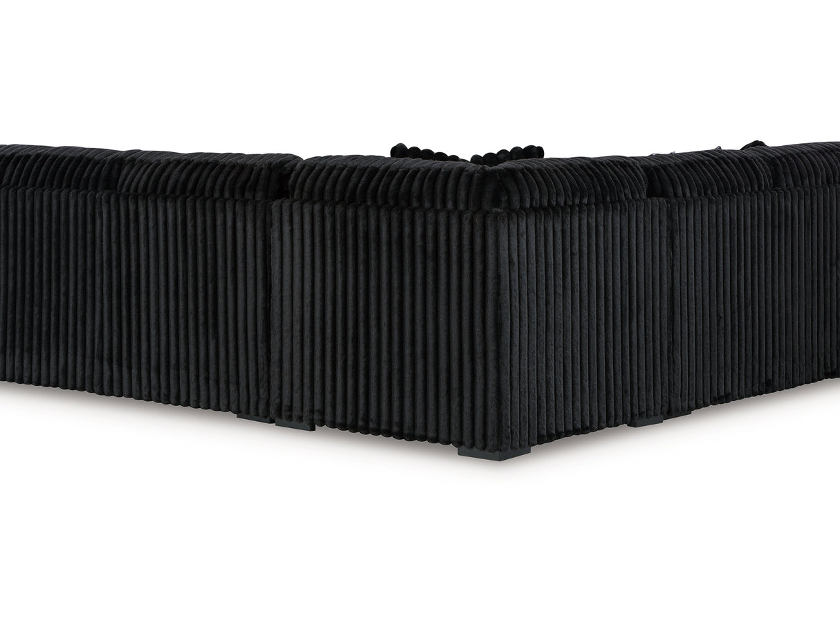 Midnight-Madness Onyx 3-Piece Sectional
