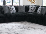 Midnight-Madness Onyx 3-Piece Sectional