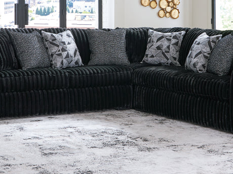 Midnight-Madness Onyx 3-Piece Sectional