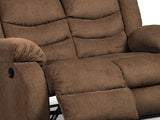 Tulen Chocolate Reclining Sofa, Loveseat And Recliner