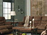 Tulen Chocolate Reclining Sofa, Loveseat And Recliner