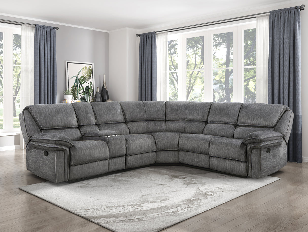 Muirfield 3-Piece Reclining Sectional With Left Console