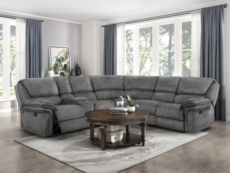 Muirfield 3-Piece Reclining Sectional With Left Console
