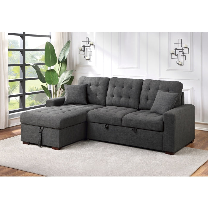 Mccafferty 2-Piece Sectional With Pull-Out Bed And Left Chaise Hidden Storage