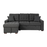 Mccafferty 2-Piece Sectional With Pull-Out Bed And Left Chaise Hidden Storage