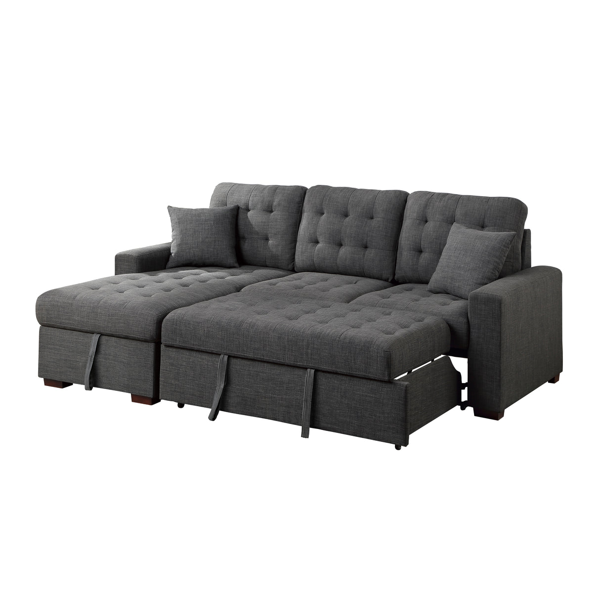 Mccafferty 2-Piece Sectional With Pull-Out Bed And Left Chaise Hidden Storage