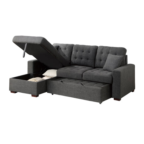 Mccafferty 2-Piece Sectional With Pull-Out Bed And Left Chaise Hidden Storage