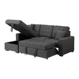 Mccafferty 2-Piece Sectional With Pull-Out Bed And Left Chaise Hidden Storage