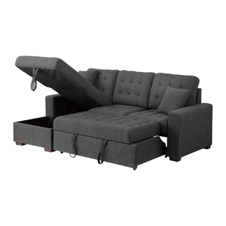 Mccafferty 2-Piece Sectional With Pull-Out Bed And Left Chaise Hidden Storage